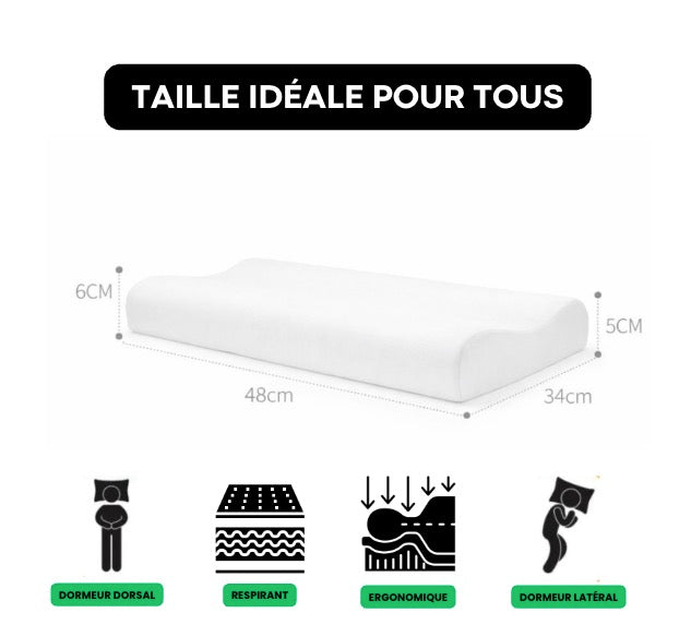 Coussin cervical à profil bas – CerviLow