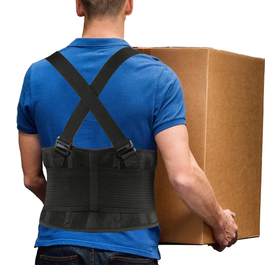 Ceinture dorsale de maintien avec bretelles de soutien réglables