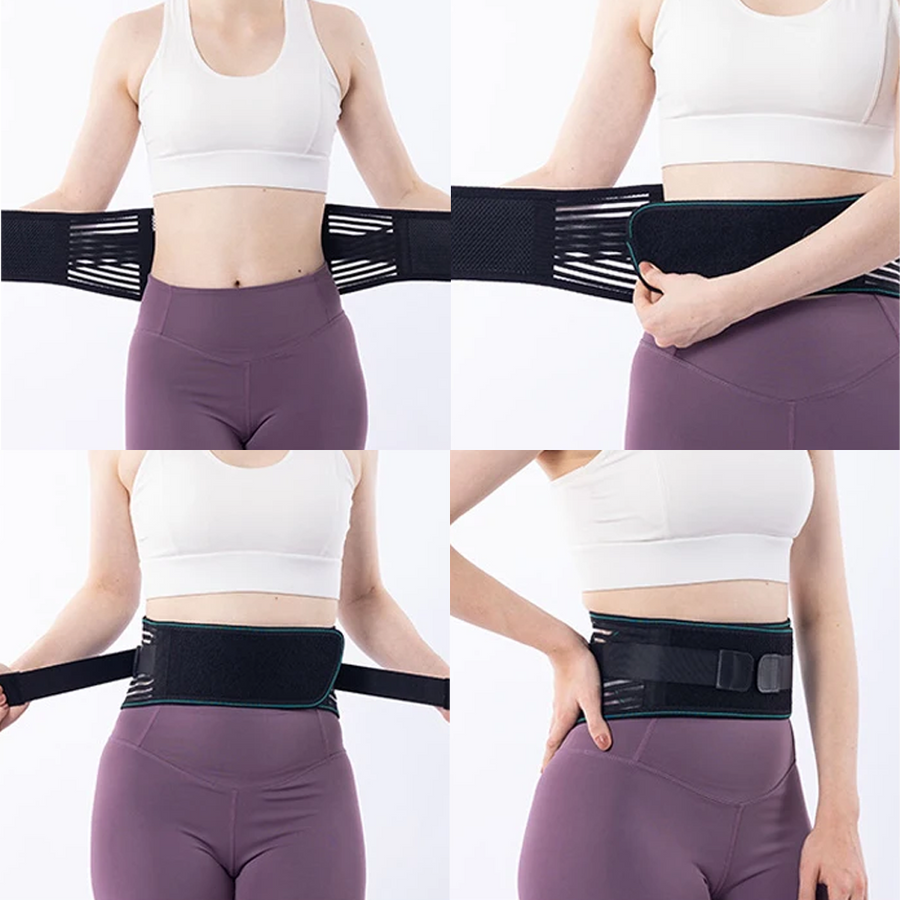 Ceinture dorsale lombaire réglable avec maintien renforcé
