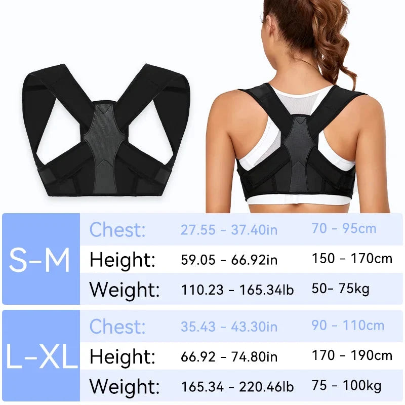 Correcteur de posture pour maintien dorsal optimal