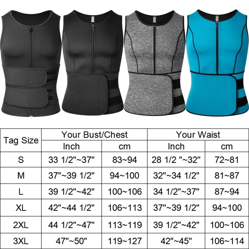 Corset correcteur de posture et de sudation pour homme