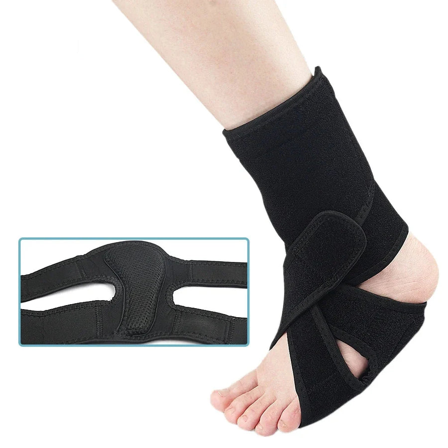 Orthèse pied et cheville en réglable avec sangles de maintien