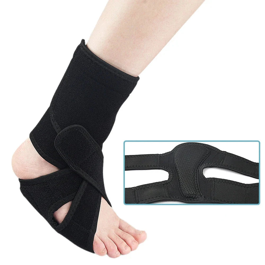 Orthèse pied et cheville en réglable avec sangles de maintien