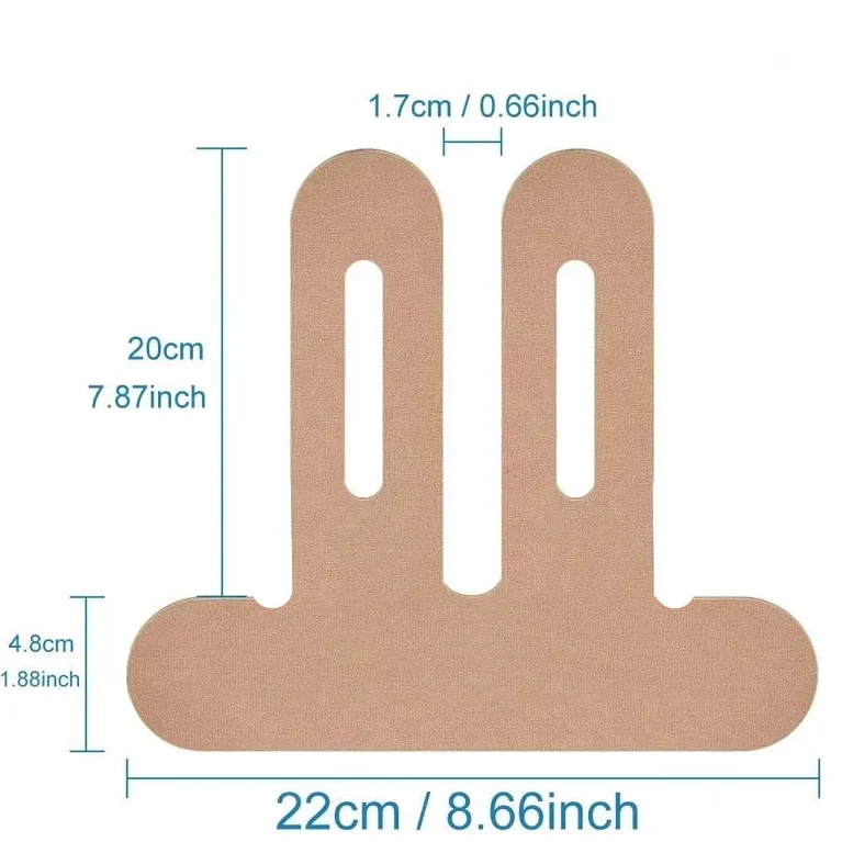 Bandes de taping kinésiologique prédécoupées pour le genou