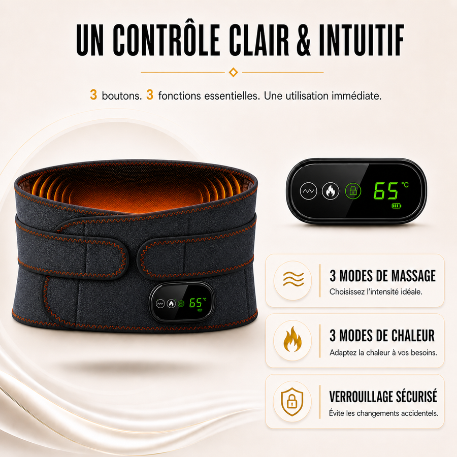 CEINTURE LOMBAIRE MASSANTE PRO