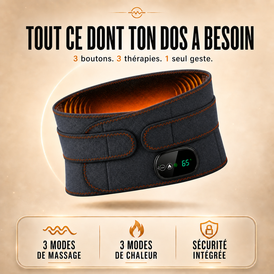 CEINTURE LOMBAIRE MASSANTE PRO