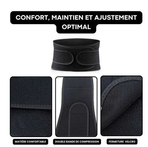 Ceinture lombaire de fitness à double compression LumboFit Duo