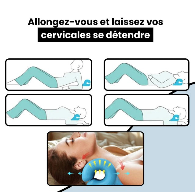 Coussin de soutien cervical à cambrure CerviTraction