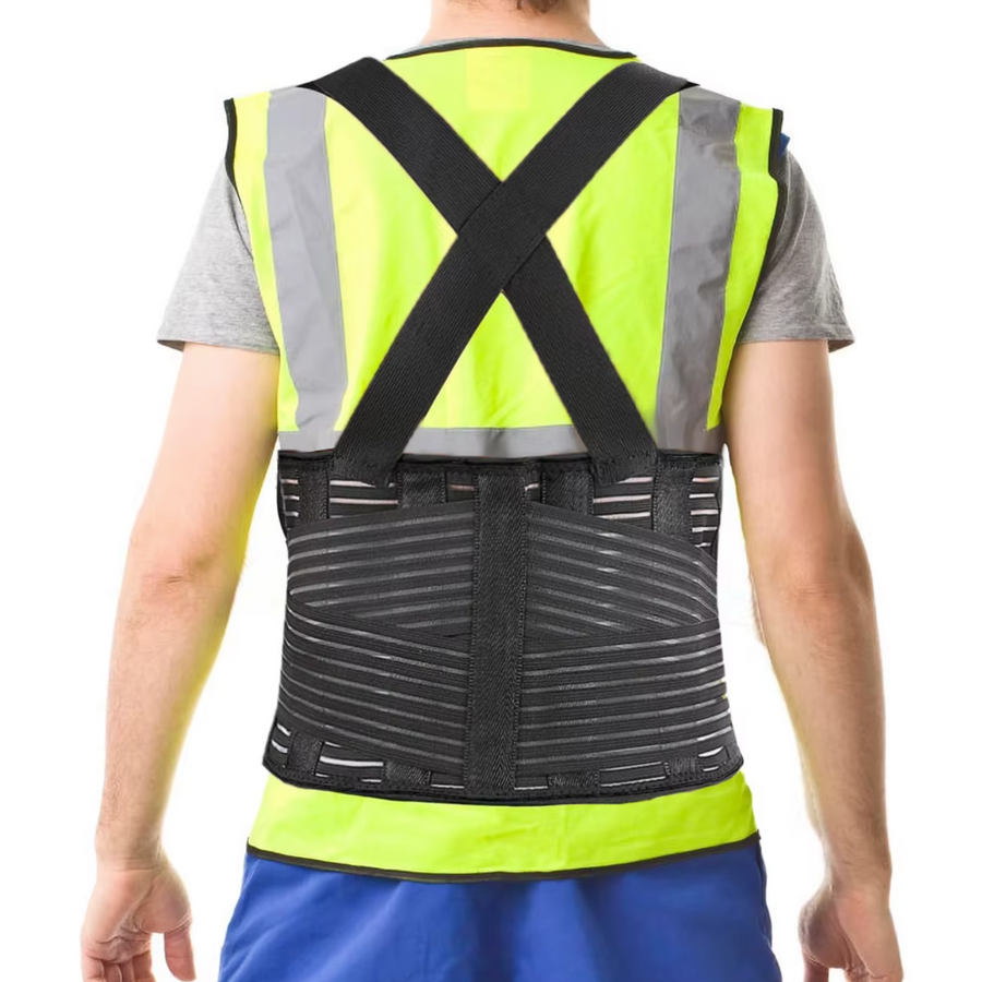 Ceinture dorsale de maintien avec bretelles de soutien réglables
