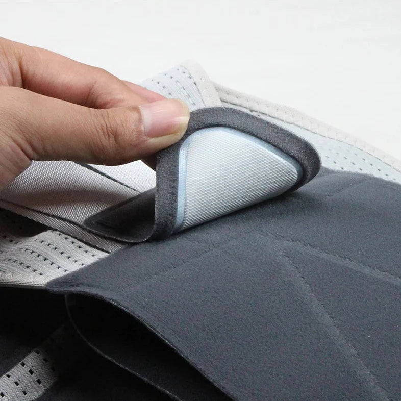 Ceinture dorsale lombaire réglable avec coussin de maintien ergonomique