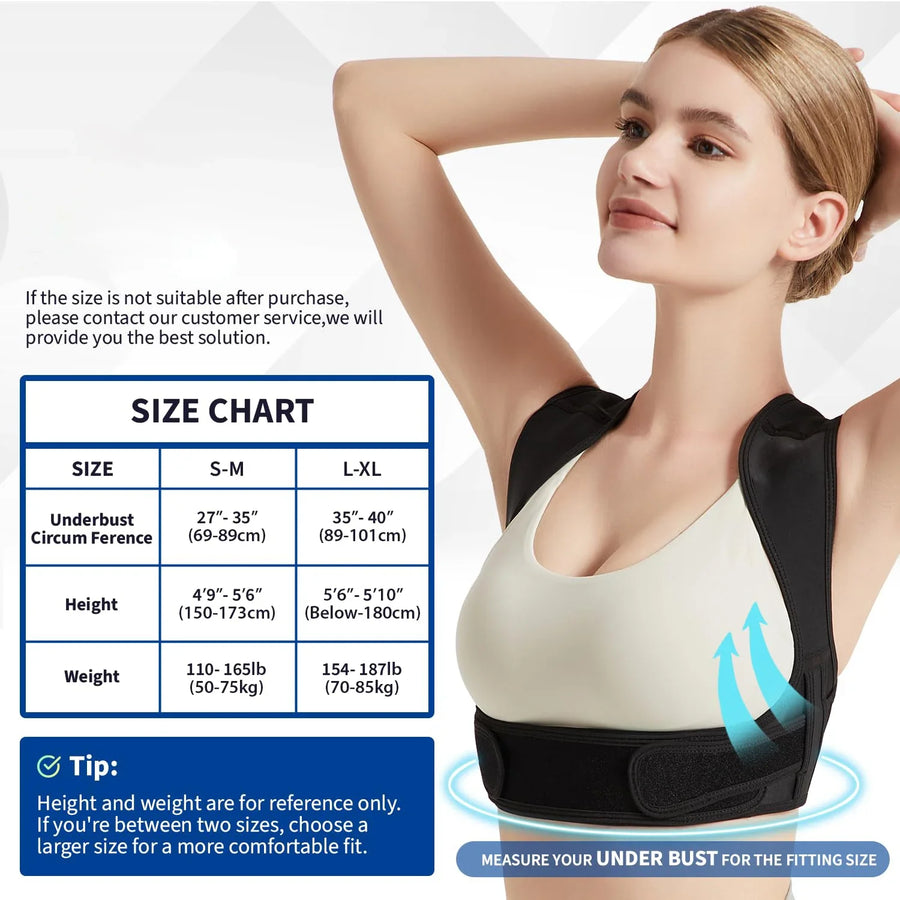 Correcteur de posture discret et respirant