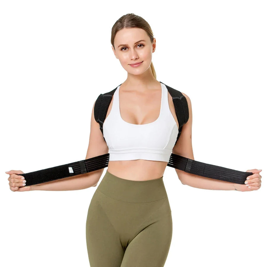 Correcteur de posture réglable à armature métallique