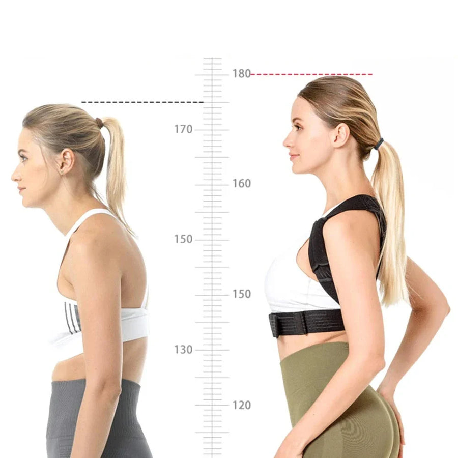 Correcteur de posture réglable à armature métallique