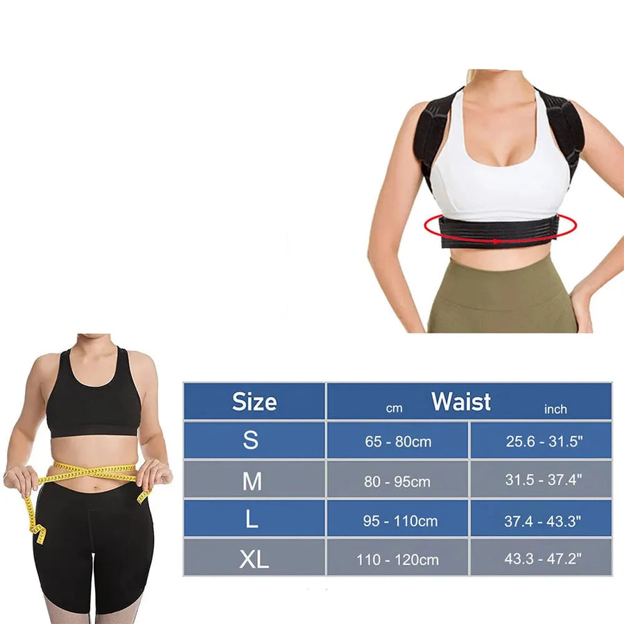 Correcteur de posture réglable à armature métallique