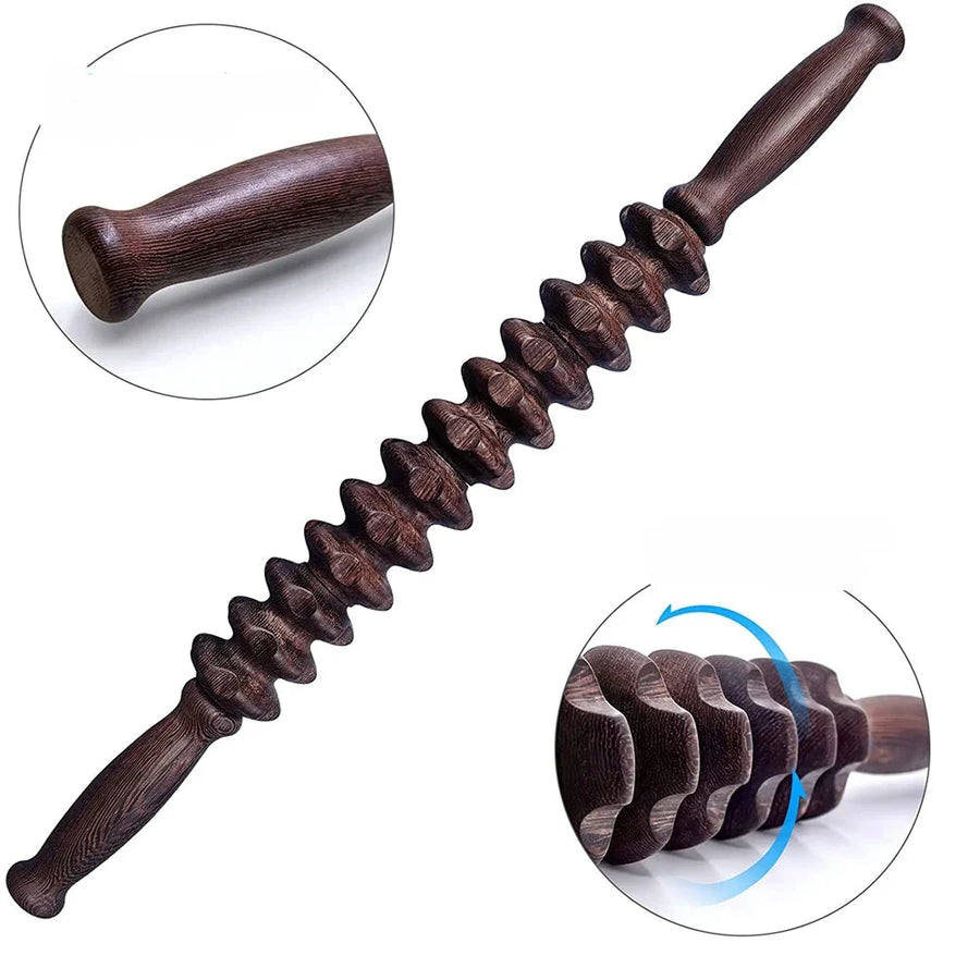Muskelmassagestab aus Holz – MuscleWood