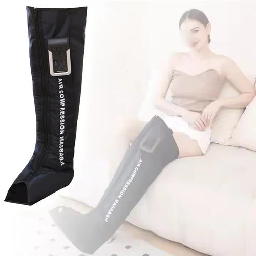 Bottes de pressothérapie premium couvrant pieds, mollets et cuisses