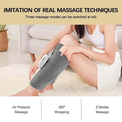 Manchons de compression sans fil portés sur les mollets