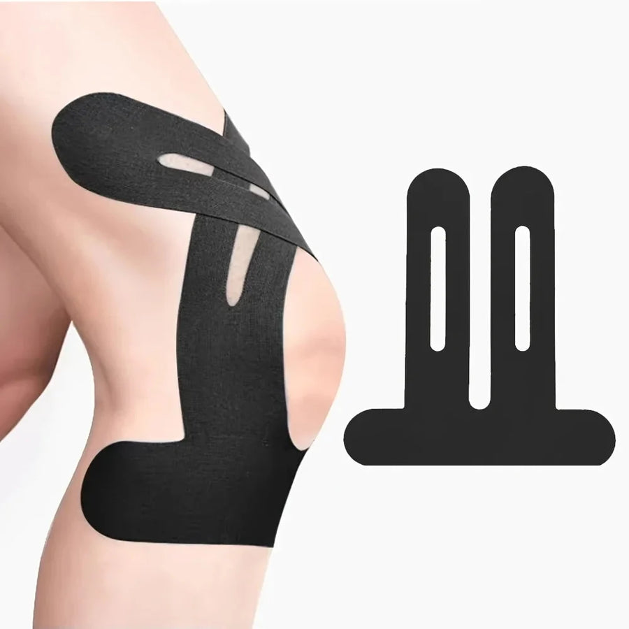 Bandes de taping kinésiologique prédécoupées pour le genou