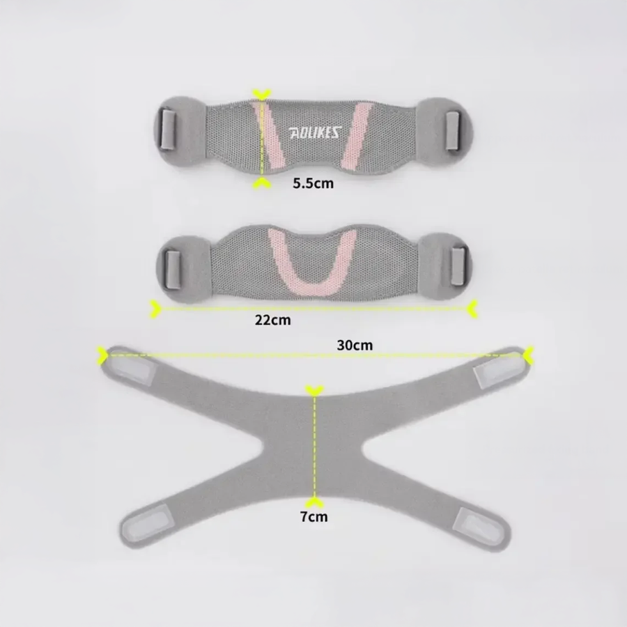 Strap genou rotulien à double sangle pour stabilisation rotule