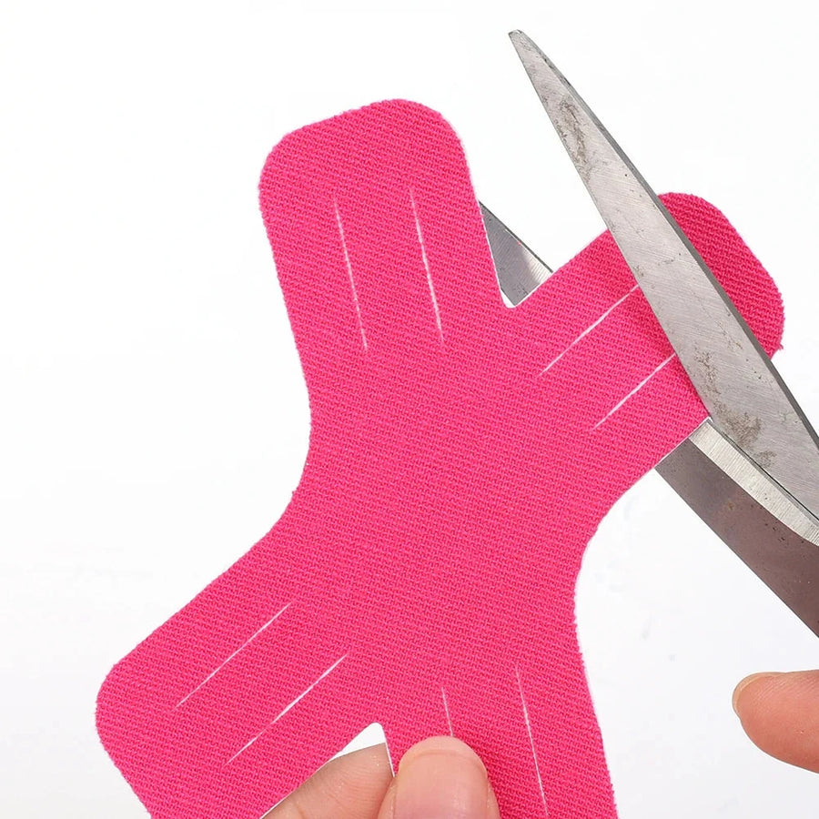 Bande de taping kinésiologique adhésive pour le maintien articulaire