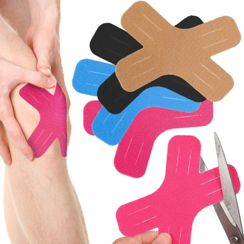 Bande de taping kinésiologique adhésive pour le maintien articulaire