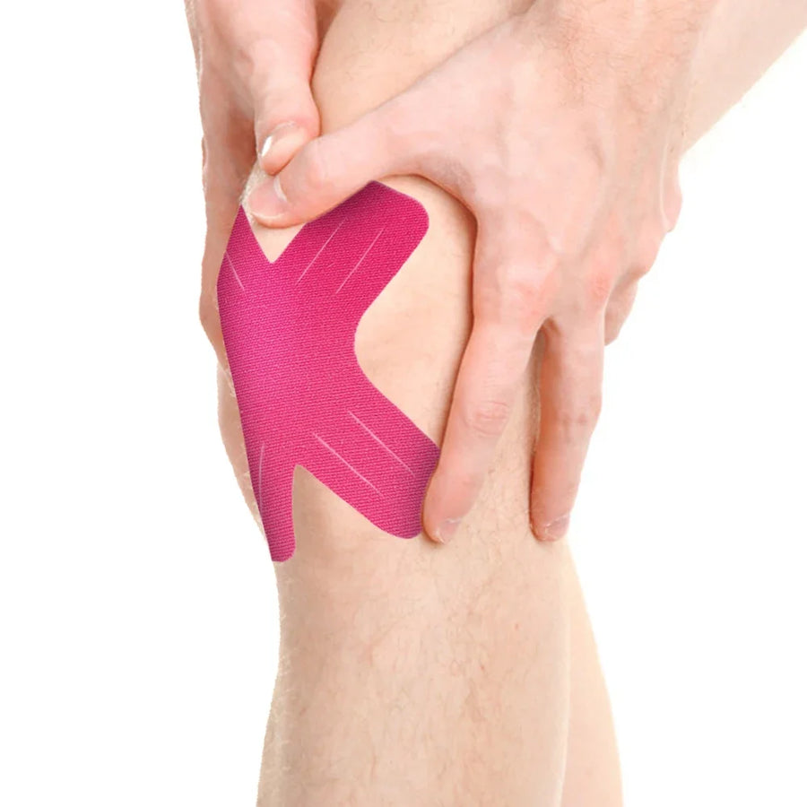 Bande de taping kinésiologique adhésive pour le maintien articulaire