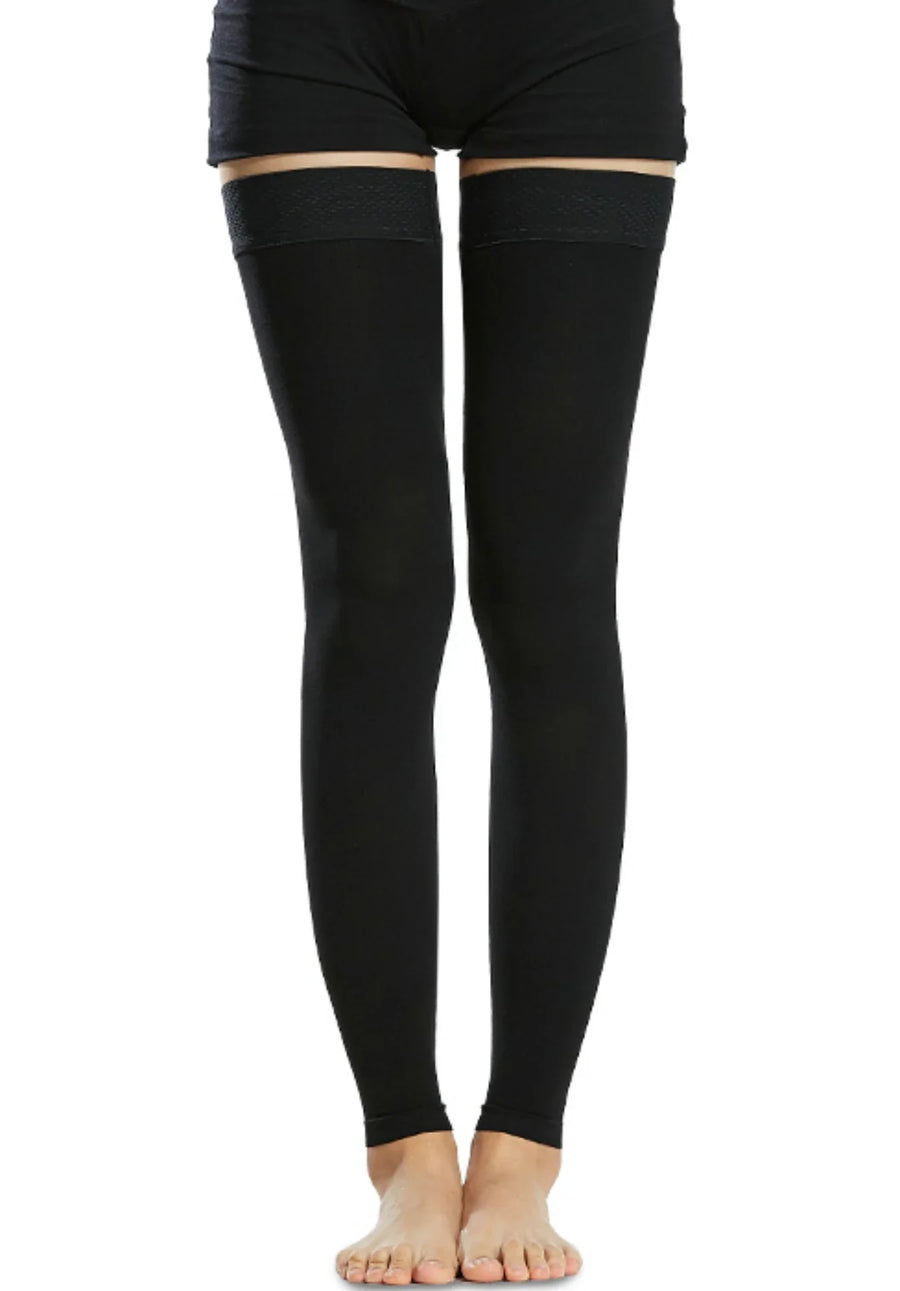 Bas de compression mi-cuisse unisexe, coloris disponibles