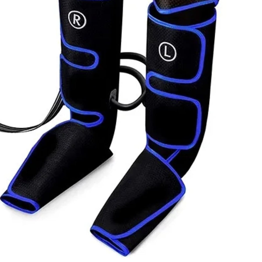 Bottes de compression chauffantes, détail du boîtier (recadrage de la photo principale)