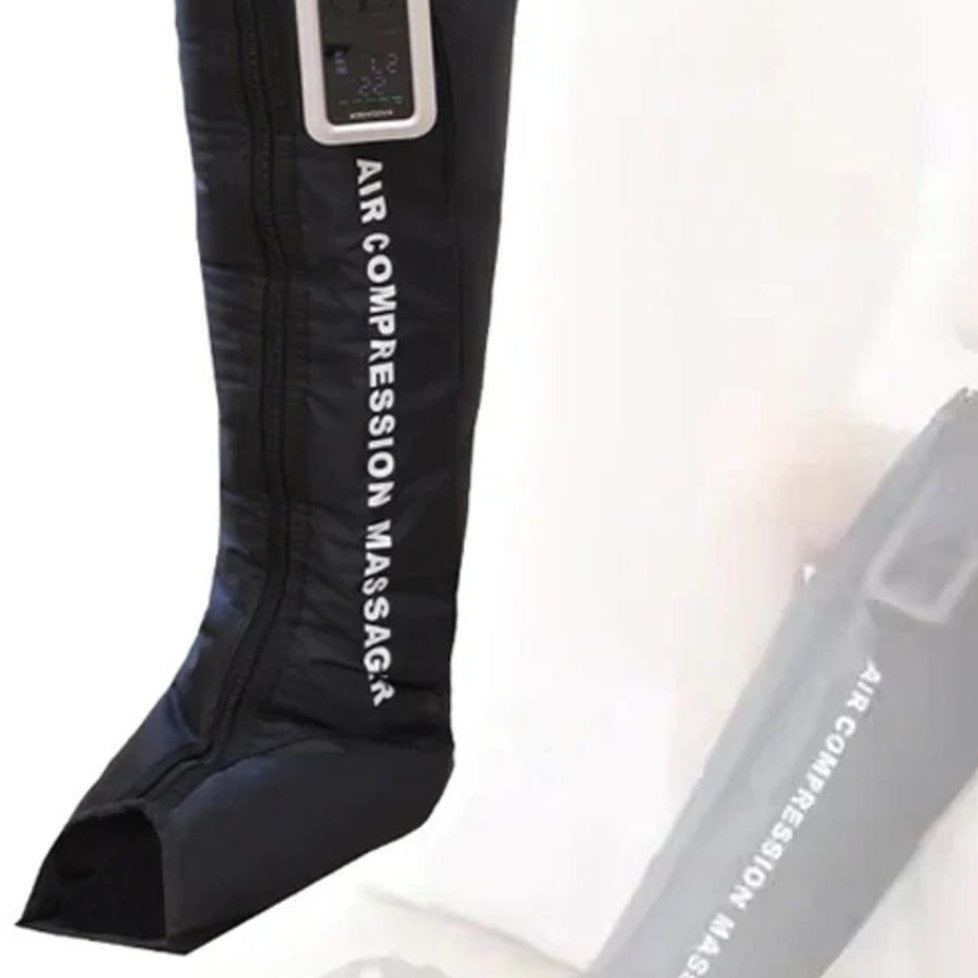 Bottes de pressothérapie premium, vue rapprochée (recadrage de la photo principale)